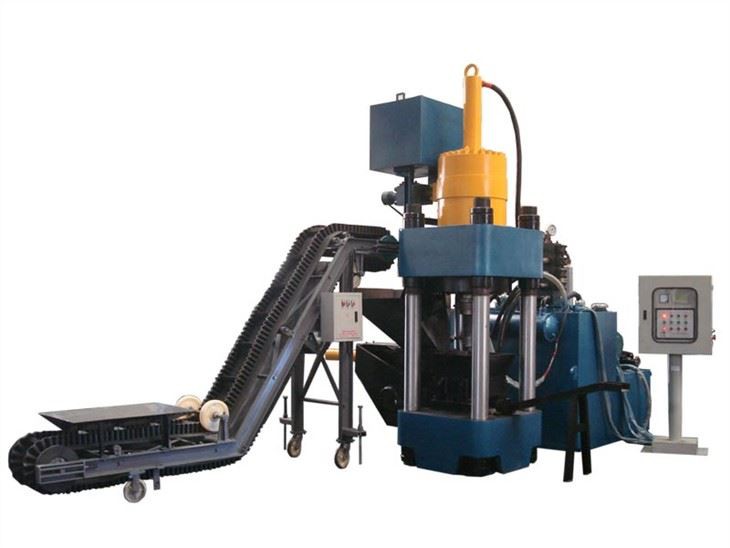Brikettierpresse für Metallspäne